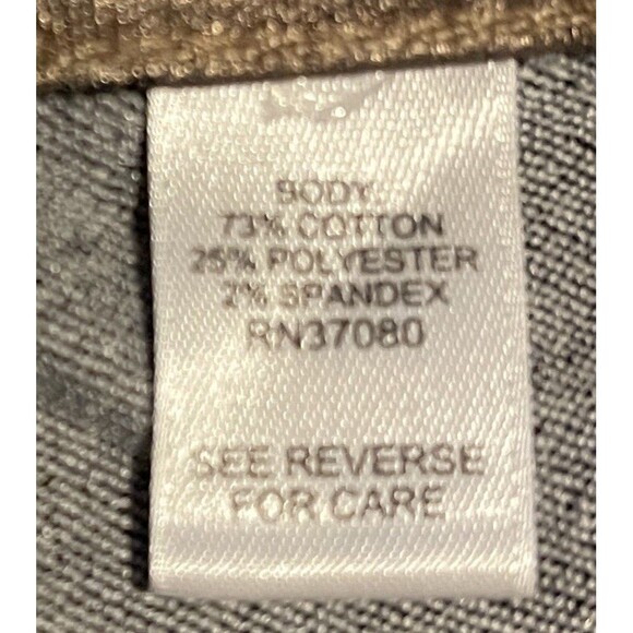 NWT EST 1946 DENIM Gold Metalic Skinny Mid-Rise Pants Women's Size 16 - Picture 7 of 8